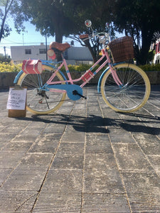 Bicicleta vintage azul