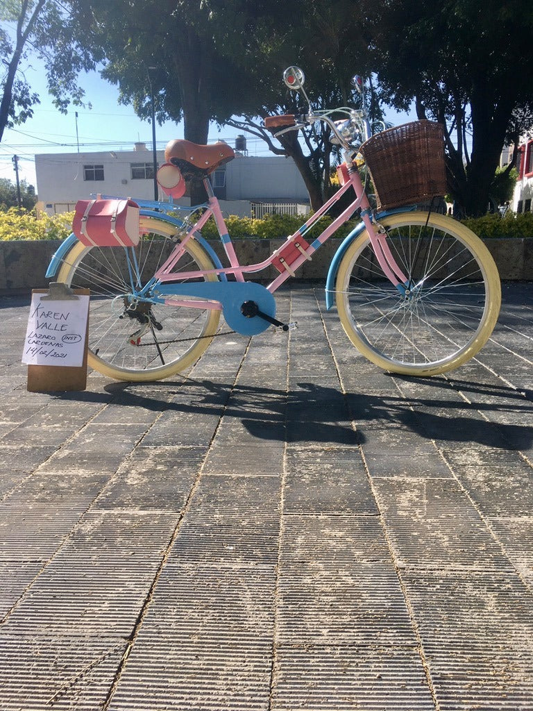 Bicicleta vintage azul