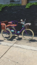 Cargar y reproducir el video en el visor de la galería, Tricicleta Rosa Púpura del Cairo 2022 RIN RIN BICLAS
