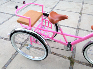 Tricicleta pink flamingo banca chica RIN RIN BICLAS