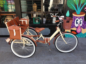 Tricicleta chocolat canastilla desmontable RIN RIN BICLAS