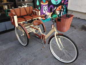 Tricicleta chocolat canastilla desmontable RIN RIN BICLAS