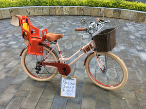 bicicleta vintage porta bebé
