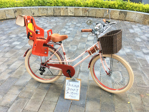bicicleta vintage porta bebé