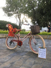 Cargar imagen en el visor de la galería, bicicleta vintage porta bebé
