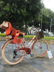 bicicleta vintage porta bebé
