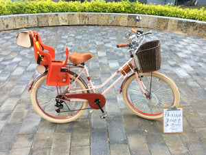 bicicleta vintage porta bebé